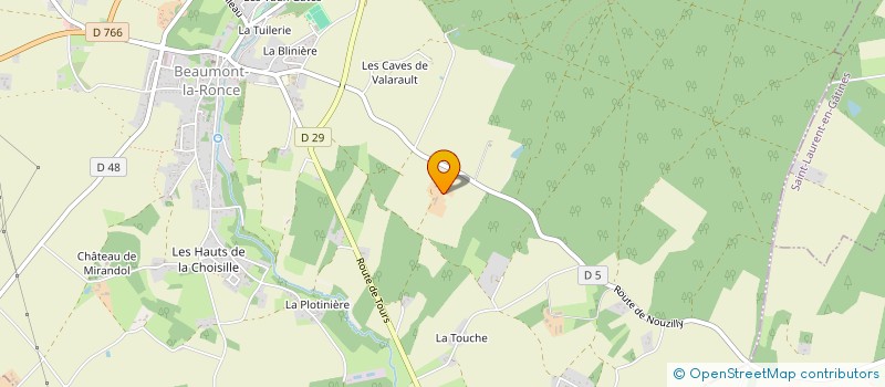 localisation de l'entreprise A.B. 2000 à BEAUMONT-LOUESTAULT