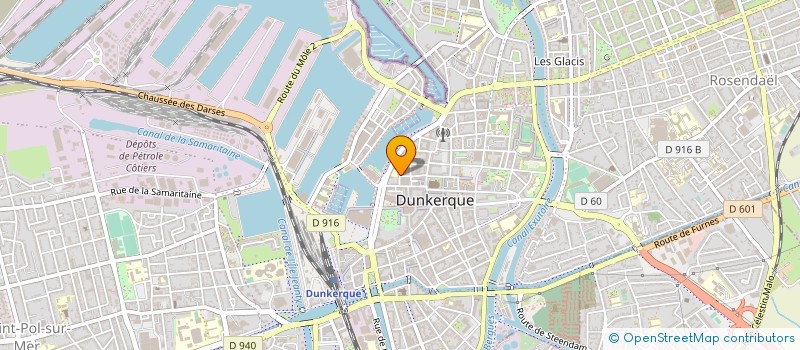 localisation de l'entreprise A.B à DUNKERQUE