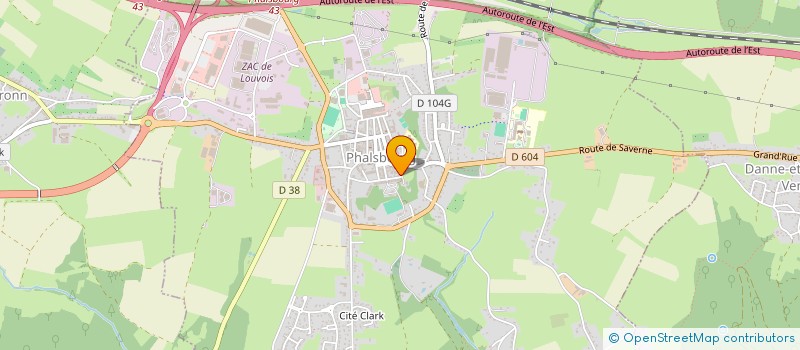 localisation de l'entreprise A.B à PHALSBOURG