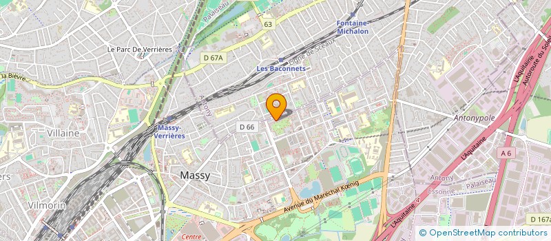 localisation de l'entreprise A.B. à MASSY