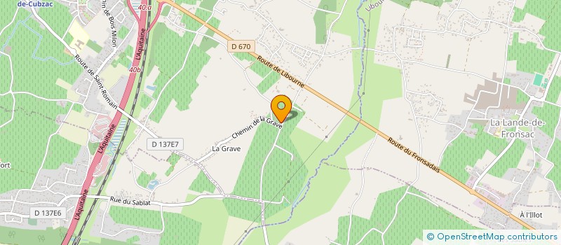 localisation de l'entreprise A.B.  SAINT-ANDRE-DE-CUBZAC