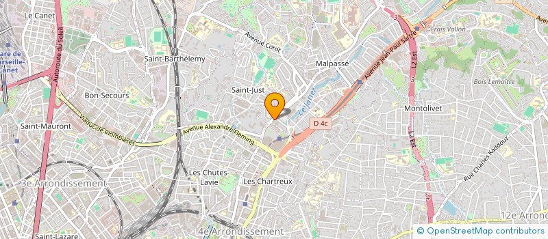 localisation de l'entreprise A.B à MARSEILLE