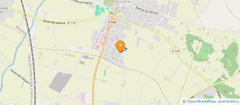 localisation de l'entreprise A B  MONTELIER