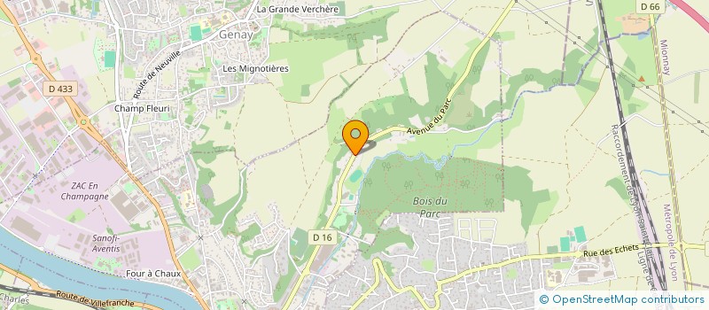 localisation de l'entreprise A.B.  NEUVILLE-SUR-SAONE