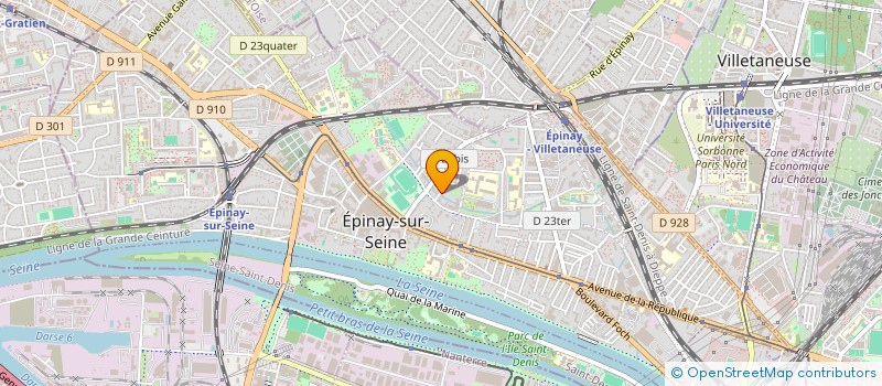 localisation de l'entreprise A.B à EPINAY-SUR-SEINE