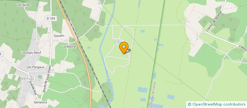 localisation de l'entreprise A & B  VENSAC