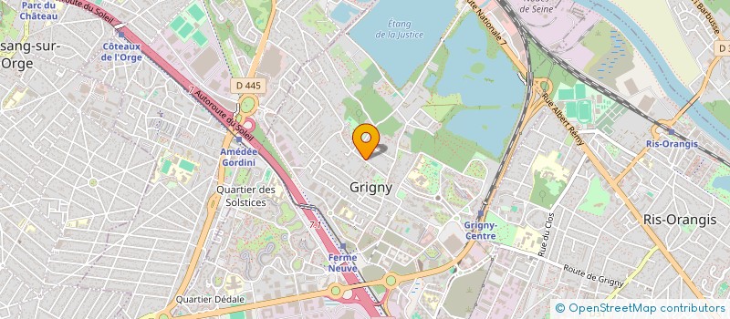 localisation de l'entreprise A.B.  GRIGNY