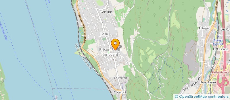 localisation de l'entreprise A.B.  BRISON-SAINT-INNOCENT