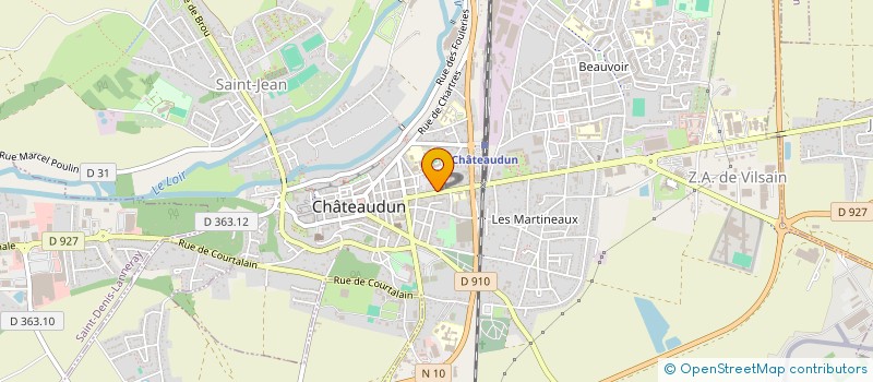localisation de l'entreprise A.B à CHATEAUDUN