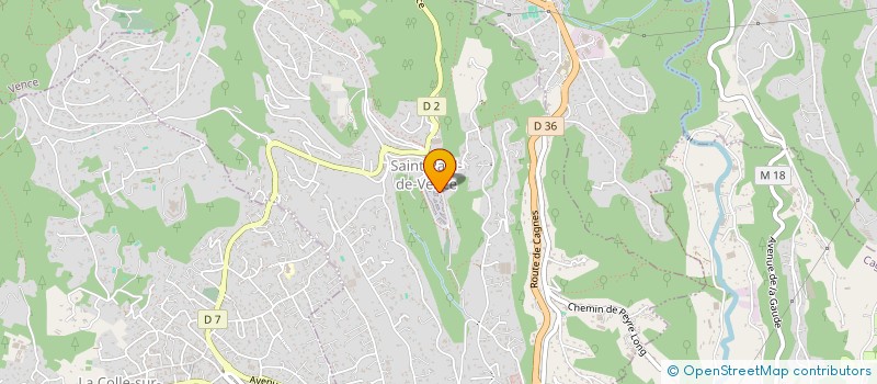 localisation de l'entreprise A.B.  SAINT-PAUL-DE-VENCE