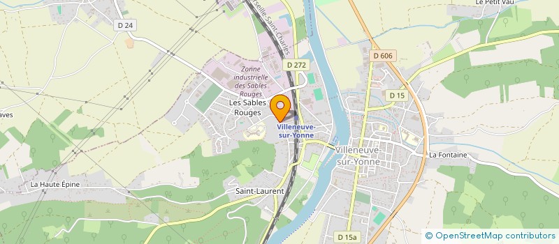 localisation de l'entreprise A.B.A. à VILLENEUVE-SUR-YONNE