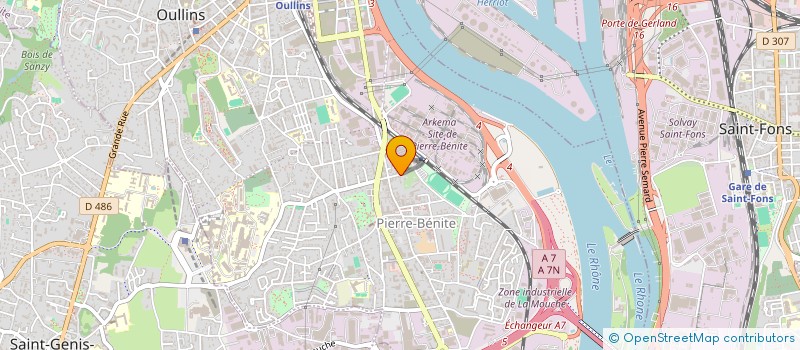 localisation de l'entreprise A.B.A. 69  OULLINS-PIERRE-BENITE