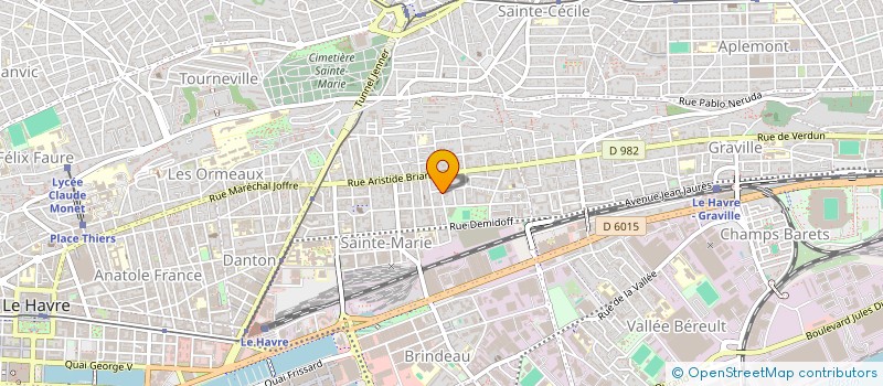 localisation de l'entreprise A.B.A. à LE HAVRE