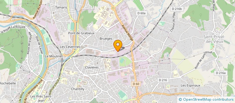 localisation de l'entreprise A B A CHAUFFAGE PLOMBERIE CLIMATISATION  ALES