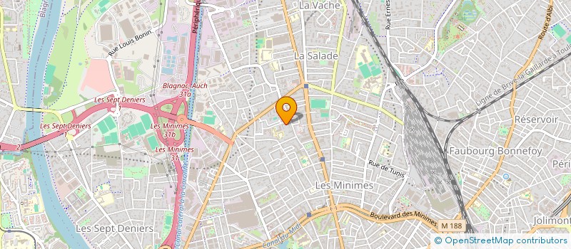 localisation de l'entreprise A.B ASSISTANCE à TOULOUSE