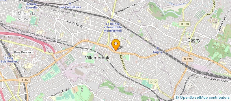 localisation de l'entreprise A.B. AUTOMOBILE  VILLEMOMBLE