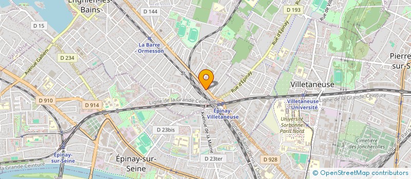 localisation de l'entreprise A B AUTOVISION  DEUIL LA BARRE