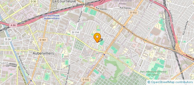 localisation de l'entreprise A.B.B à AUBERVILLIERS