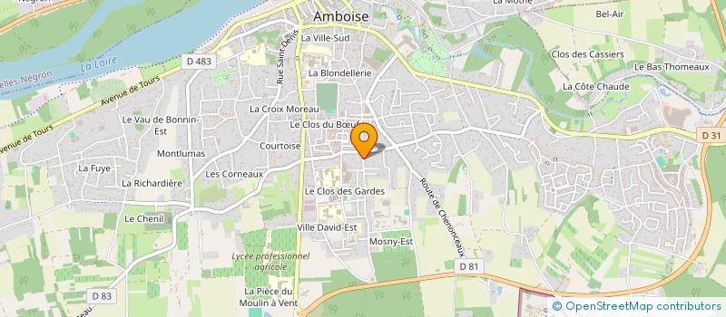 localisation de l'entreprise A.B.B.A.  AMBOISE