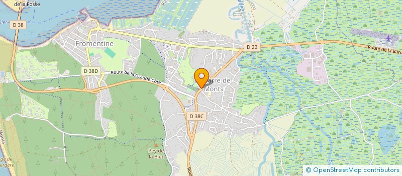 localisation de l'entreprise A.B.B. - AMICALE BOULISTE BARRIENNE  LA BARRE-DE-MONTS