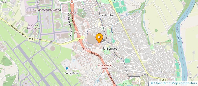 localisation de l'entreprise A.B.B. BIS à BLAGNAC