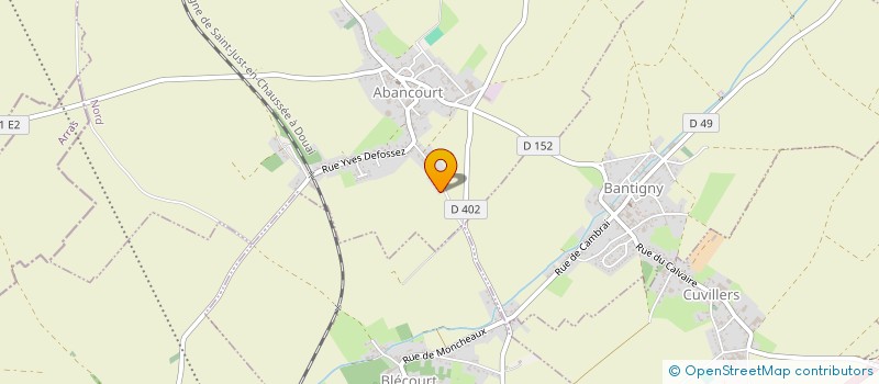 localisation de l'entreprise A.B.B.F.  ABANCOURT