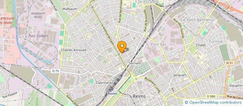 localisation de l'entreprise A.B BARBER  REIMS