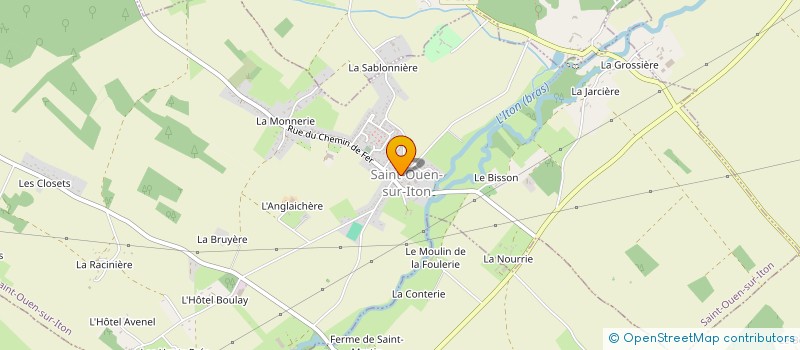 localisation de l'entreprise A.B. BOUCHERIE DE L'ITON à SAINT-OUEN-SUR-ITON