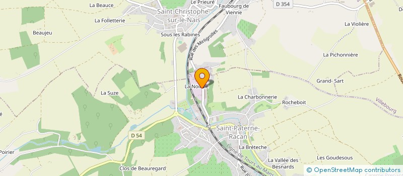 localisation de l'entreprise A.B.C à SAINT-PATERNE-RACAN