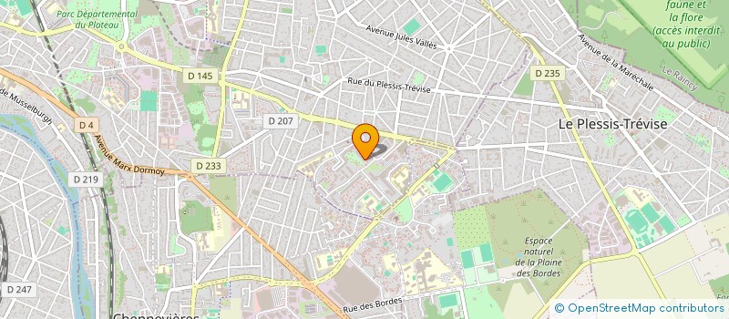 localisation de l'entreprise A + B = C  CHAMPIGNY-SUR-MARNE