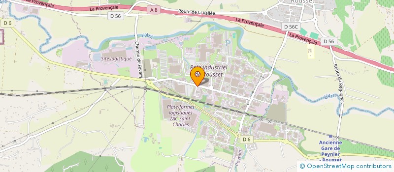 localisation de l'entreprise A.B.C  ROUSSET