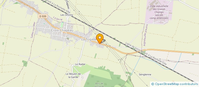 localisation de l'entreprise A.B.C ART DU BATIMENT CHARENTAIS  CROIX-CHAPEAU