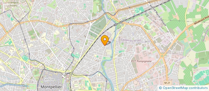 localisation de l'entreprise A.B.C BAT à MONTPELLIER