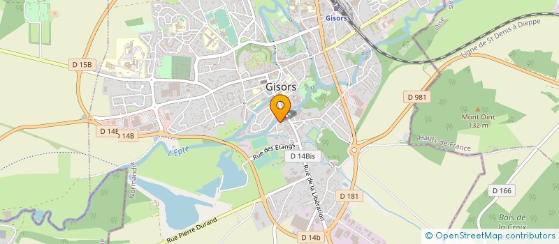localisation de l'entreprise A.B.C BATI à GISORS