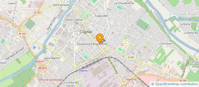 localisation de l'entreprise A B C COMPTA à COGNAC
