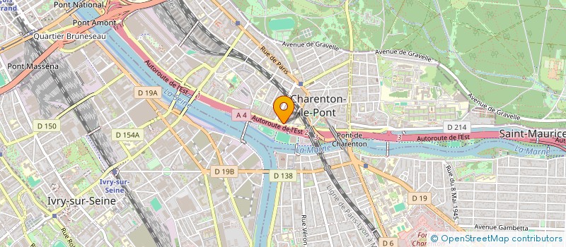 localisation de l'entreprise A.B.C. CONDUITE à CHARENTON-LE-PONT