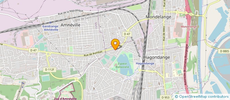 localisation de l'entreprise A.B.C. CONSTRUCTIONS  HAGONDANGE