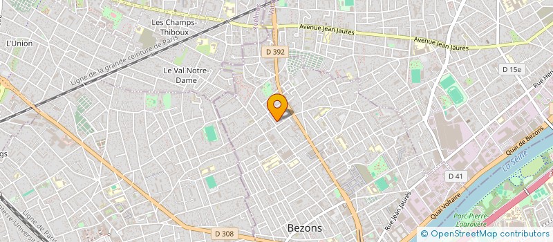 localisation de l'entreprise A.B.C COUVERTURE  BEZONS