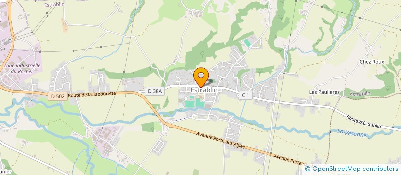 localisation de l'entreprise A B C D   ACTION BENIN COOPERER POUR DEVELOPPER  ESTRABLIN