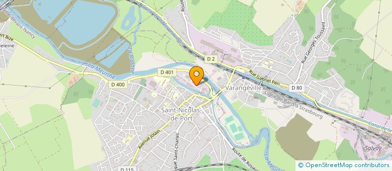 localisation de l'entreprise A.B.C.D.E.  ROSIERES-AUX-SALINES