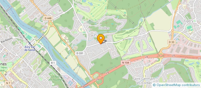 localisation de l'entreprise A B C D IMMO  ETIOLLES