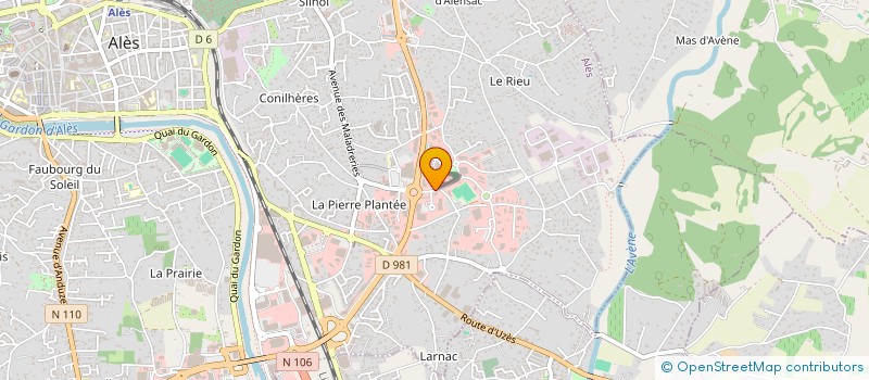 localisation de l'entreprise A B C D RESTAURATION à ALES