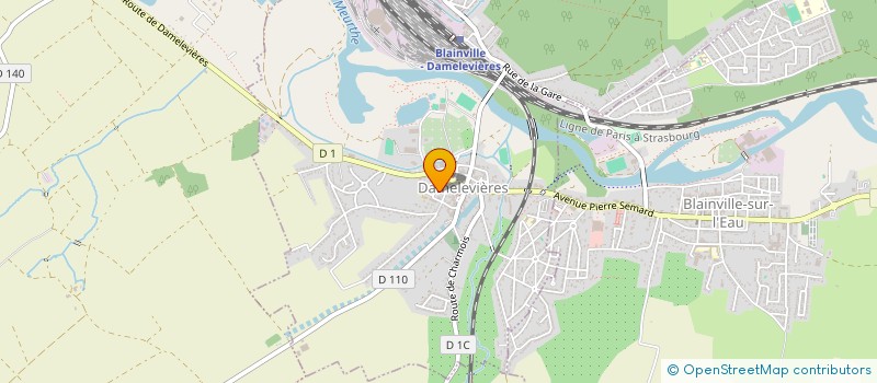 localisation de l'entreprise A B C DAMELEVIERES EN FETE  DAMELEVIERES