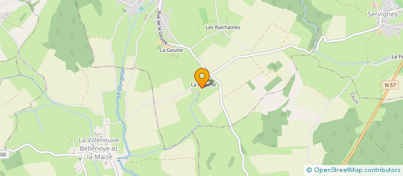 localisation de l'entreprise A. B. C. DIFFUSION à MAILLERONCOURT-CHARETTE