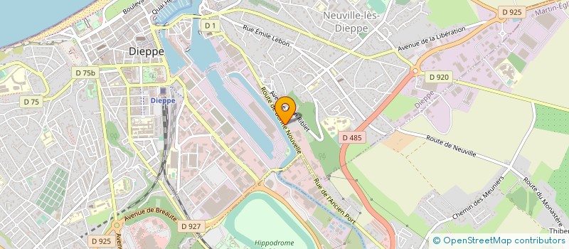 localisation de l'entreprise A.B.C.E. NOUVELLE VERSION DU BTP à DIEPPE