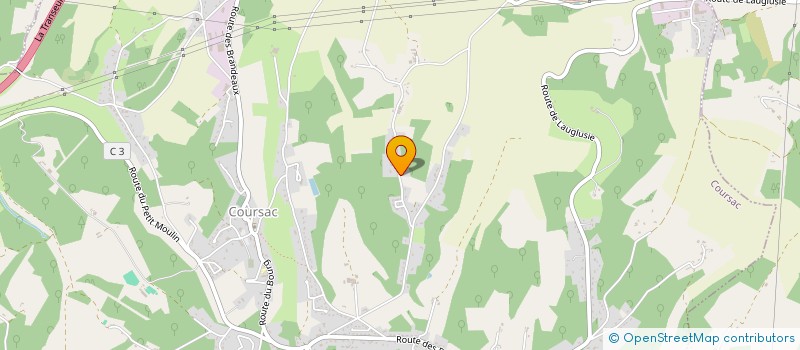 localisation de l'entreprise A.B.C.J.  COURSAC