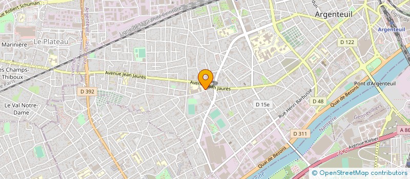 localisation de l'entreprise A B C L ACTIVITY BUSINESS CAR LOCATION  ARGENTEUIL