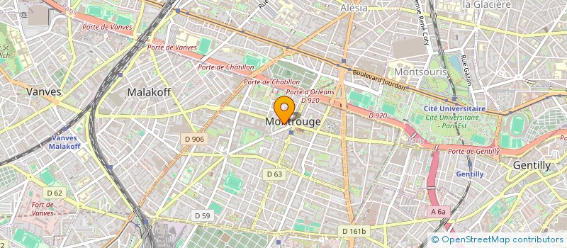 localisation de l'entreprise A B C LIMOUSINE à MONTROUGE