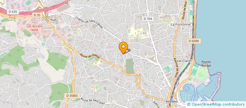 localisation de l'entreprise A B C M  ANTIBES