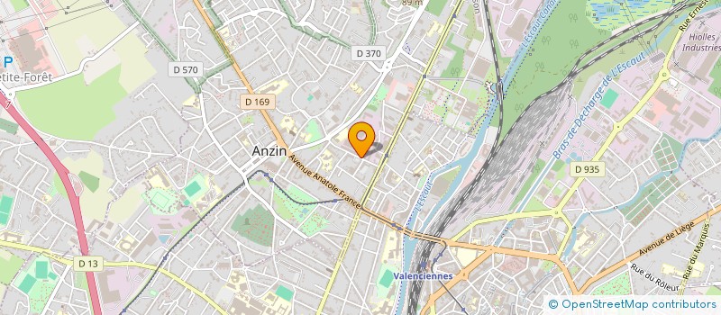 localisation de l'entreprise A.B.C.MARQUAGE SARL à ANZIN